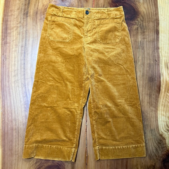 Maeve Pants - Maeve The Colette Corduroy Wide Leg High Rise Pants 16W Stretch Anthropologie G6